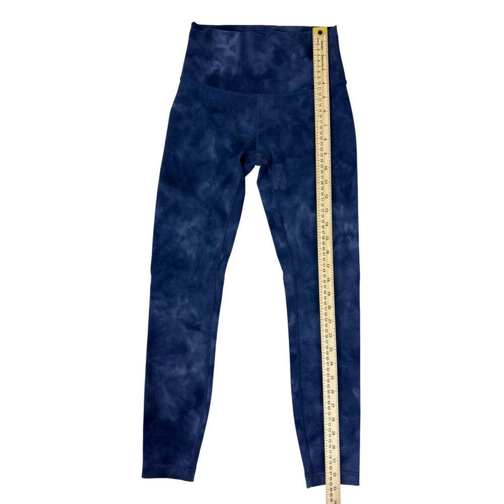 Lululemon Athletica Blue Patterned High-Rise Leggings - Size 4 - Picture 6 of 6